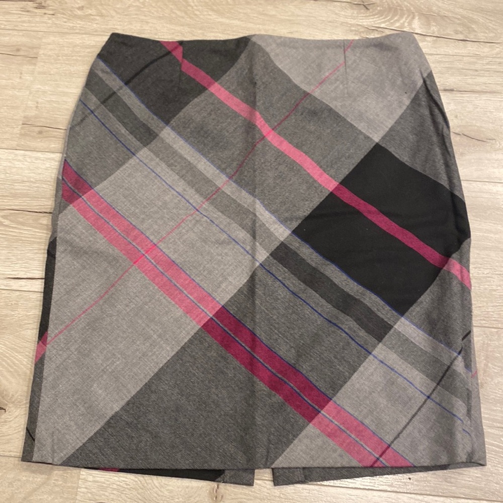 Kenar wool plaid skirt 12